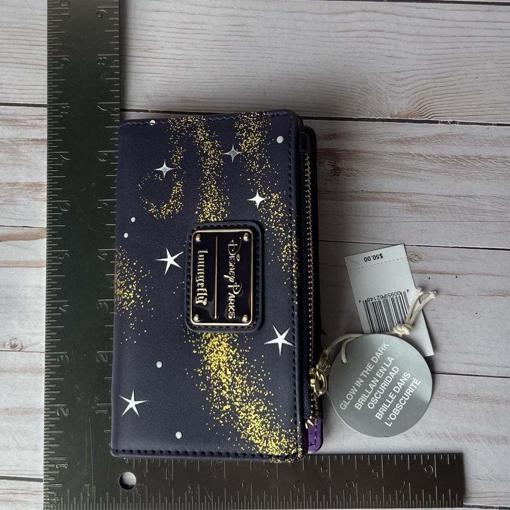 Loungefly Disney Parks Purple Starry Wallet - Picture 10 of 11